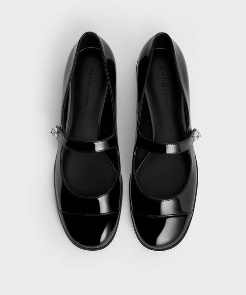 CHARLES ＆ KEITH（チャールズ&キース） パンプス パテント フラワー