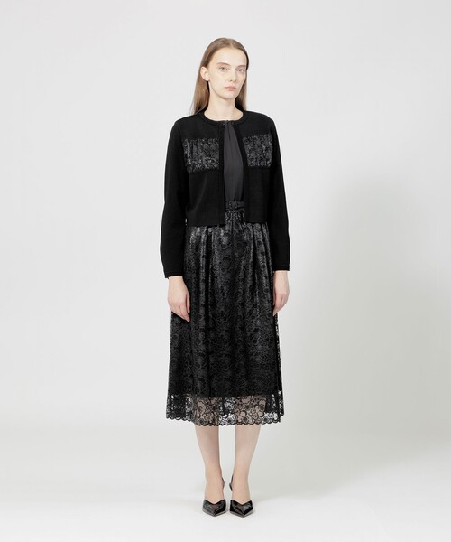 EPOCA（エポカ） ニット セーター グロッシーレースコンビ ニット