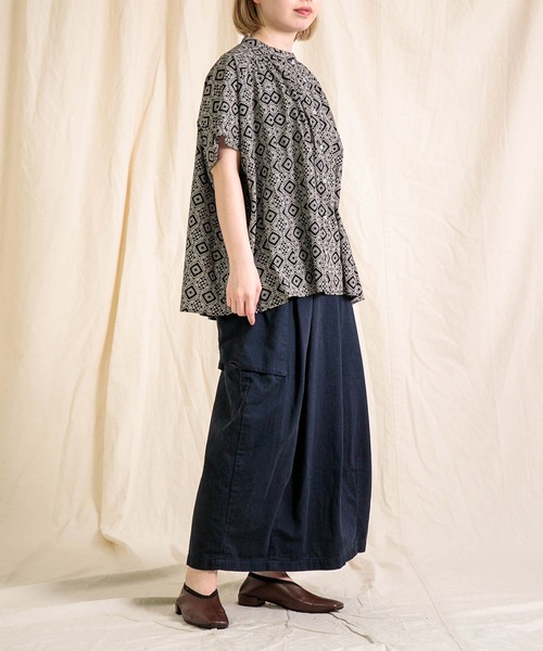 ブラウス シャツ 「Brocante / ブロカント」 インドプリント(パターン) フロンセシャツ レディース 000000005042-06-l.jpg?t=
