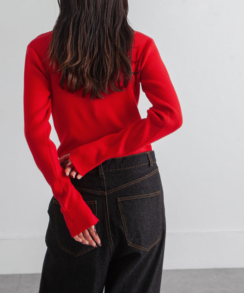 ニット セーター カラフルハイネックニット レディース : ZOZOTOWN