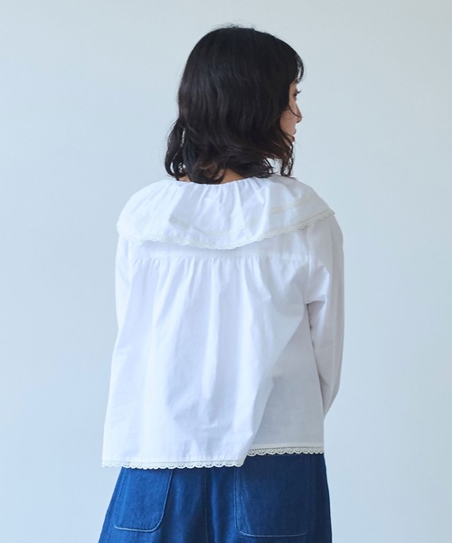 ブラウス シャツ ●60sローン lace ブラウス レディース bulle de savon ブラウス シャツ ○60sローン lace レディース