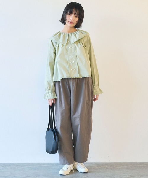 ブラウス シャツ ●60sローン lace ブラウス レディース bulle de savon ブラウス シャツ ○60sローン lace レディース