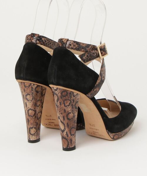 JIMMY CHOO 「JIMMY CHOO」 ヒールサンダル 37.5 ブラック