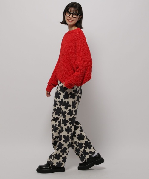 niko and… パンツ プリントコーデュロイスノーパンツ レディース