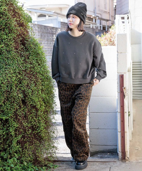 niko and…（ニコアンド） パンツ プリントコーデュロイスノーパンツ