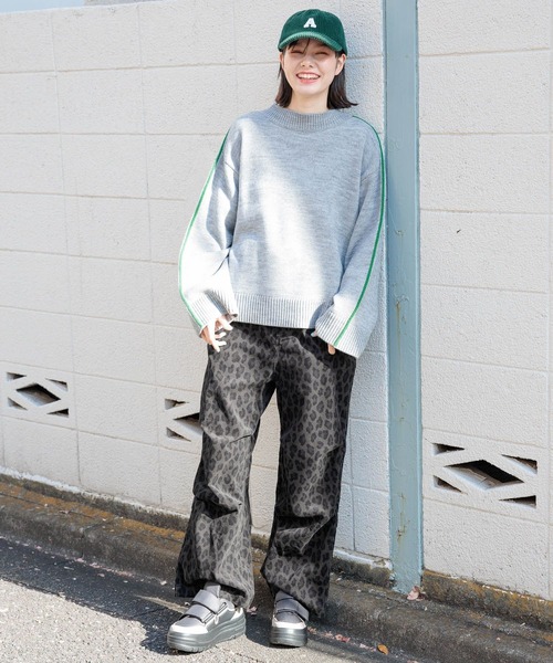 niko and…（ニコアンド） パンツ プリントコーデュロイスノーパンツ