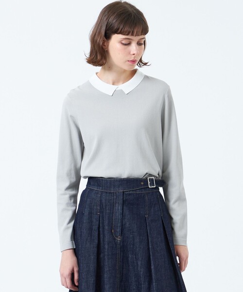 ポロシャツ ポロ 「Bicolor Knit Polo（バイカラーニットポロ）」 レディース
