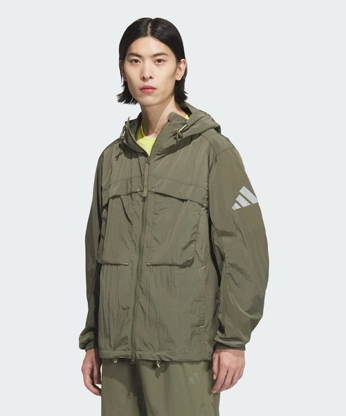adidas Ｌサイズ フード付きジャケット ADIDAS Z.N.E.フルジップ仕様フード付きトラックジャケット