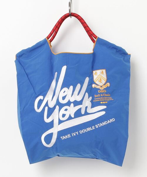Tagi. エコバッグ 青色 DOUBLE STANDARD CLOTHING エコバッグ New Yorkロゴミニ