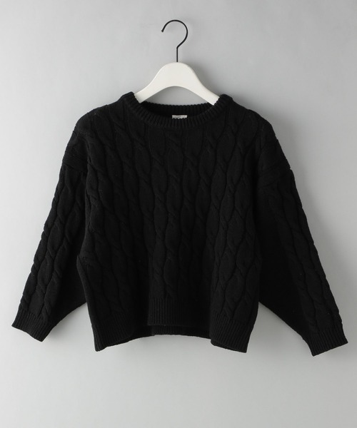 e/rm ニット セーター 「e/rm」リネンコンケーブルプルオーバー