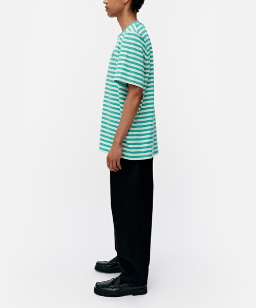marimekko tシャツ 「kioski」Tasaraita Unikko / t-shirt