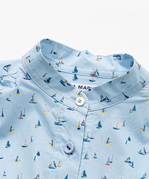 ブラウス シャツ リバティプリント別注スタンドシャツ レディース LA MARINE FRANCAISE ブラウス シャツ リバティプリント別注