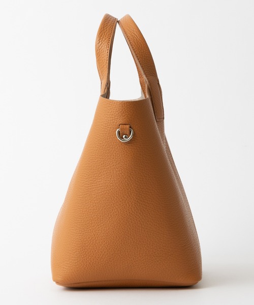 定価84,000円IL CALZOLAIOナチュラルレザー　ブラウンバッグ IL CIELO（イルチェロ） ハンドバッグ イタリアンレザー ハンドバッグ