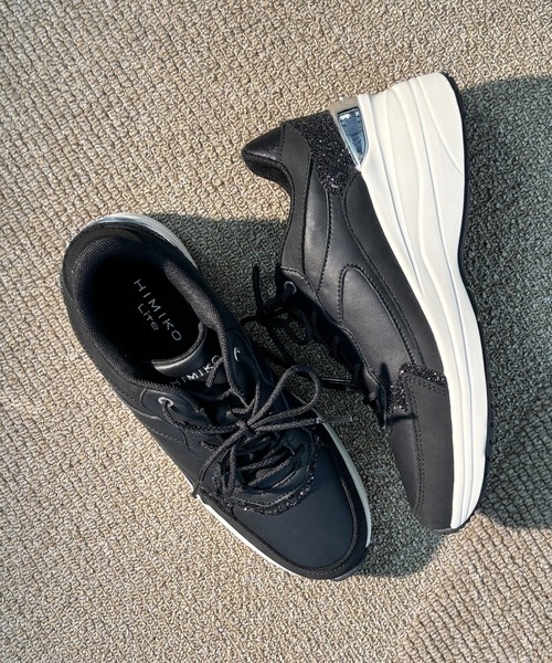 HIMIKO スニーカー 「HIMIKO」「撥水」美脚ヒールアップスニーカー