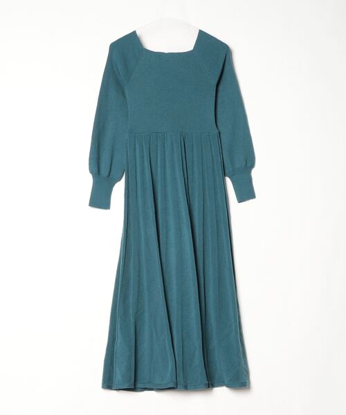 「LILY BROWN」 ニットワンピース FREE グリーン レディース_画像2