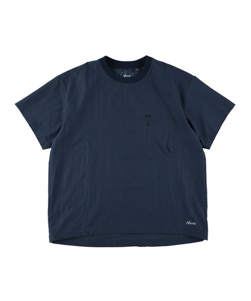 draw drawers レオタードパイルTシャツ ネイビー NANGA（ナンガ） tシャツ DotAir COMFY TEE 半袖Tシャツ ドローコード