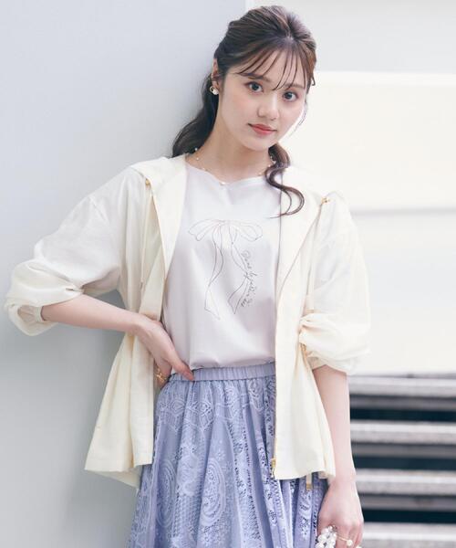 Couture broochうす軽アウターバックフリルシアーブルゾン　36 Couture Brooch ブルゾン アウター 「ロングシーズン対応！うす
