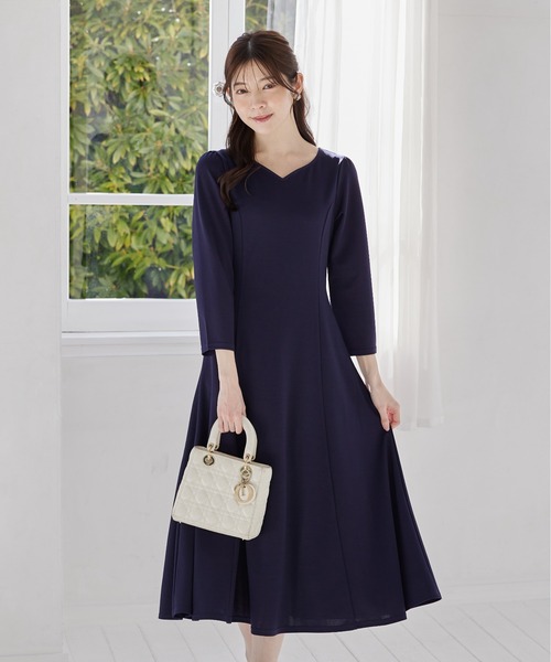 CHICWISH★ハートネックフレアワンピース☆ tocco closet ワンピース UVカット♪ハートネックフレア