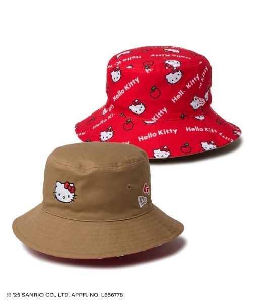 リバーシブル ハローキティ バケットハット NEW ERA 帽子 ハット 「NEW ERA」Kid's バケット01 リバーシブル