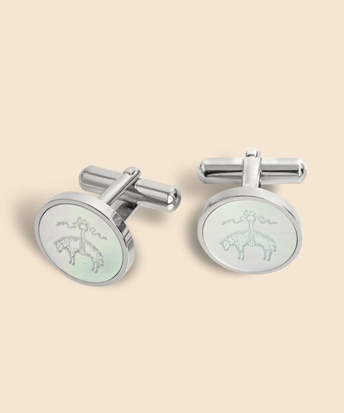 ブルックスブラザーズ　カフスボタン　カフリンクス BROOKS BROTHERS カフスボタン カフス GFロゴ マザーオブパール