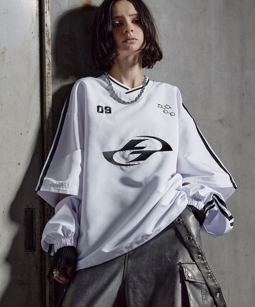 ERAR tシャツ 「ERAR」ジップアーム3wayプルオーバーハイギミック