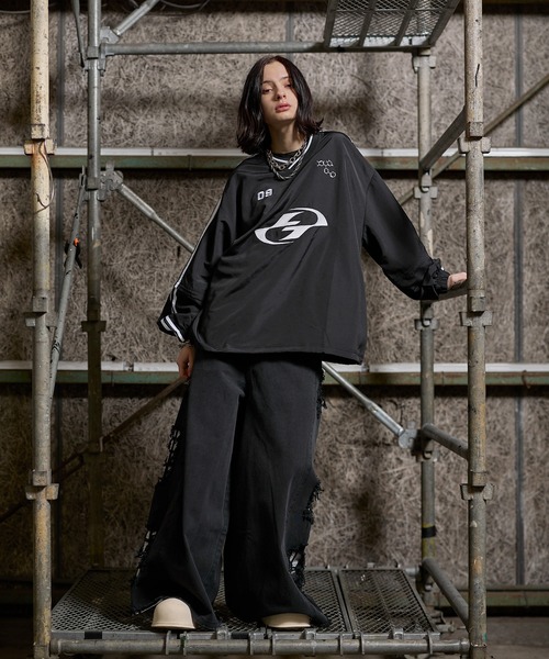 ERAR tシャツ 「ERAR」ジップアーム3wayプルオーバーハイギミック