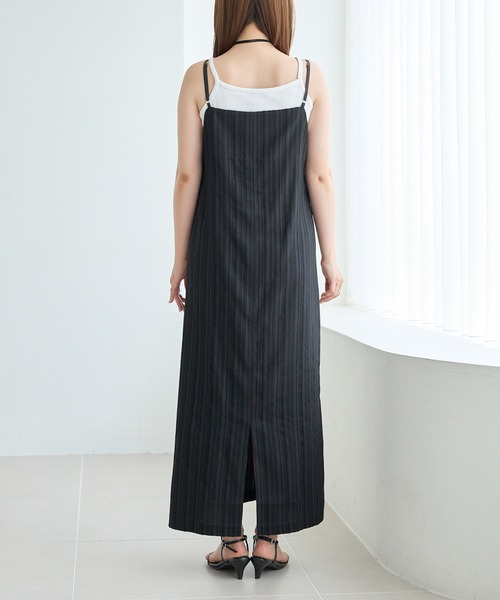 LAVEANGE（ラビアンジェ） ワンピース ストライプジャガードキャミ