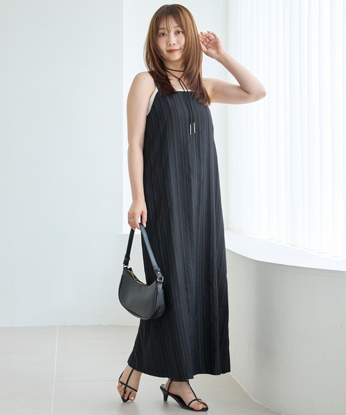 LAVEANGE（ラビアンジェ） ワンピース ストライプジャガードキャミ