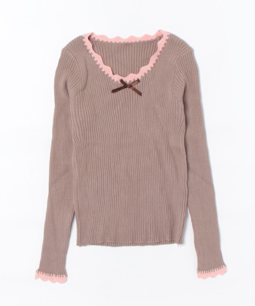 ニット　カシミヤ　トップス　ヴァレンティノ　レース　リボン　ドレス　セーター ニット カシミヤ トップス ヴァレンティノ レース リボン ドレス