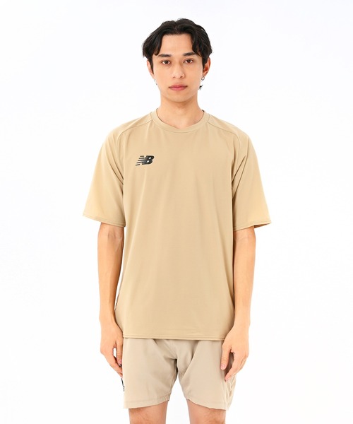 New Balance tシャツ Black Out メッシュニットショートスリーブ