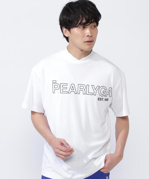 PEARLY GATES tシャツ 「PEARLY GATES」スパンフライス半袖変形