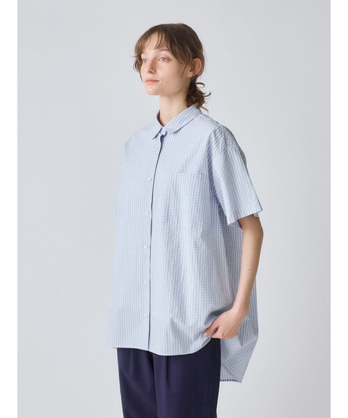 ブラウス シャツ MidiUmi パターンワイドロングシャツ レディース MidiUmi パターンワイドロングシャツ｜ MARcourt ONLINE STORE