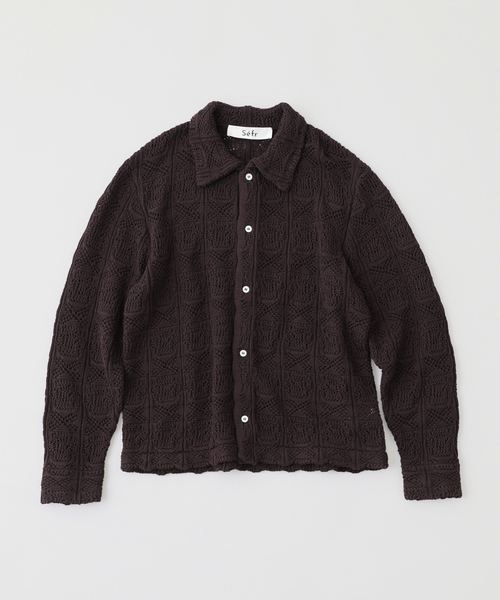 Sefr シャツ Sefr(セファー) MYLES OVERSHIRT SF-25SSM-030 メンズ 