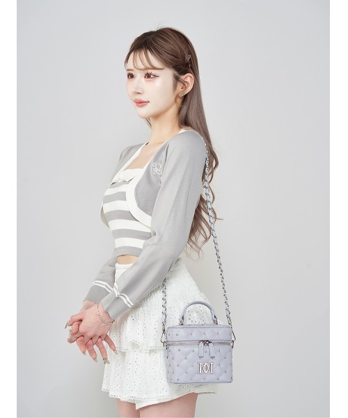 Darich キルティングバッグ Darich♡新品キルティングビジュースクエアミニバッグ - メルカリ