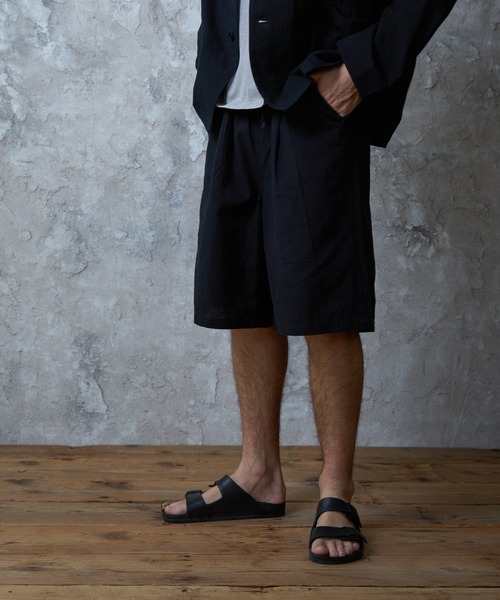 NORTH NO NAME コットン　リネン　ショーツ(ハーフパンツ) paradigm パンツ コットンリネンイージーショーツ メンズ