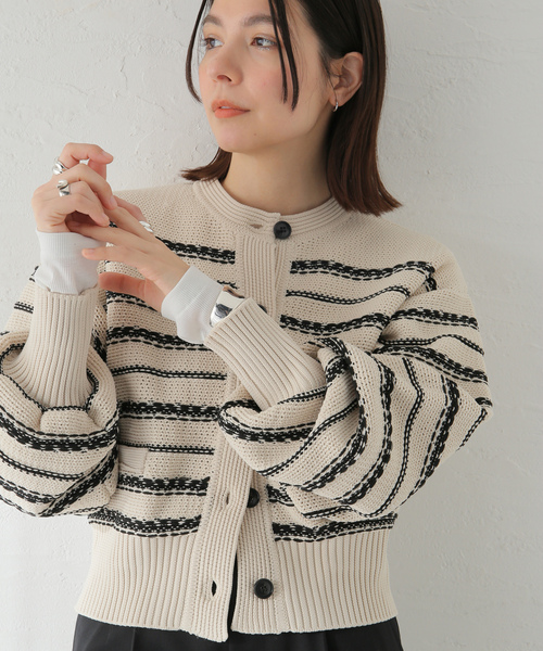 「JOURNAL STANDARD」 ニットカーディガン - ブラック レディース JOURNAL STANDARD 「JOURNAL STANDARD」 ニットカーディガン