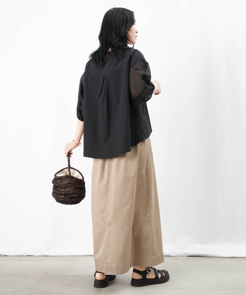 スカート Luca stitch tops LADY LUCK LUCA スカート LC/LLL 配色ステッチリメイク風