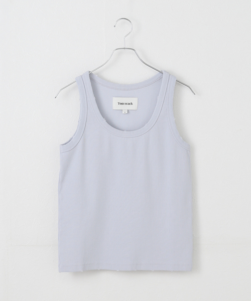 タンクトップ ノースリーブ 「TONY WACK/トニーワック」 RIBBED TANK TOP レディース