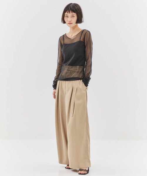 STUDIOUS tシャツ 「STUDIOUS/ステュディオス」Gathered Sleeve