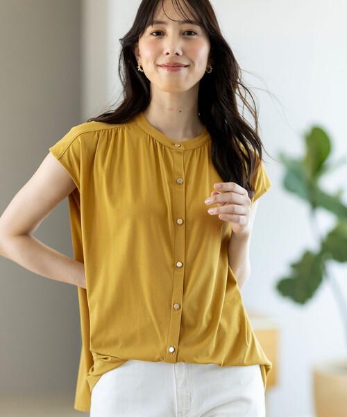 ANY SIS（エニィスィス） ブラウス シャツ ハイストレッチスムース2WAY