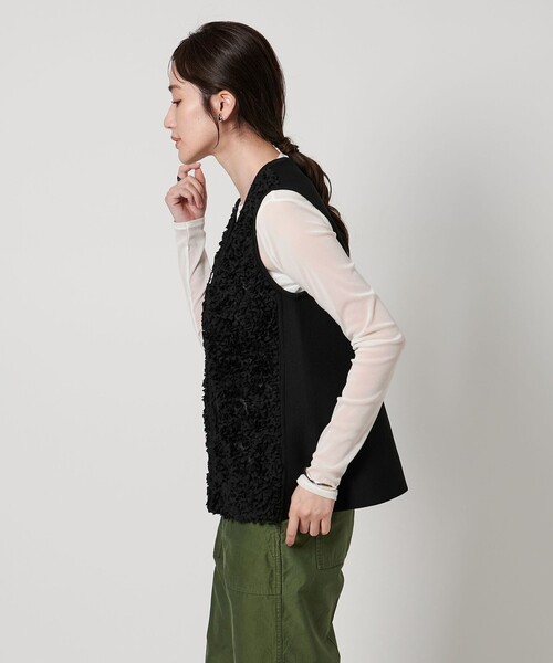 BEAUTY&YOUTH UNITED ARROWS ニットベスト ウールカシミヤ アクア ニットベスト