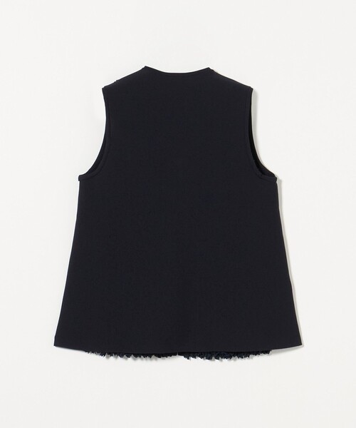 UNITED ARROWS ベスト ジレ フラワー チュール ニットベスト