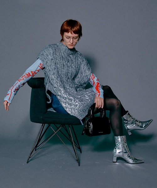 MAISON SPECIAL 「MAISON SPECIAL」 半袖ニット FREE ブラック