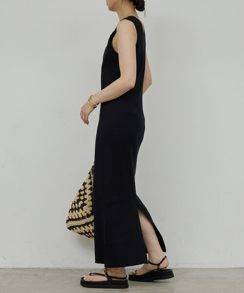 GALLARDA GALANTE ニットワンピース 定価26400 R5 GALLARDAGALANTE ワンピース リブタンクニットワンピース
