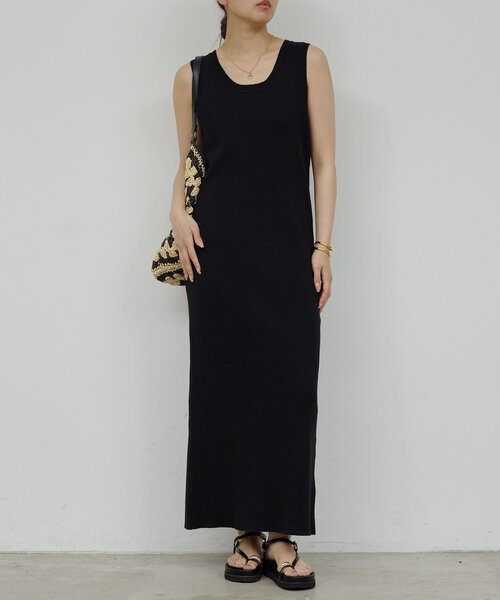 GALLARDA GALANTE ニットワンピース 定価26400 R5 GALLARDAGALANTE ワンピース リブタンクニットワンピース