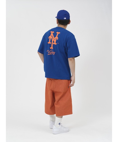 【KEBOZ】KEBOZ × MLB NEWYORK YANKEES ROUND HEM S/S TEE KEBOZ tシャツ × MLB NEW YORK METS LOGO S/S TEE メンズ