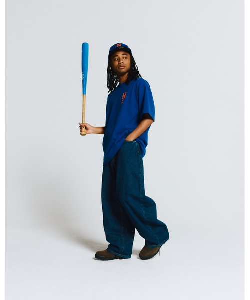 KEBOZ tシャツ × MLB NEW YORK METS LOGO S/S TEE メンズ