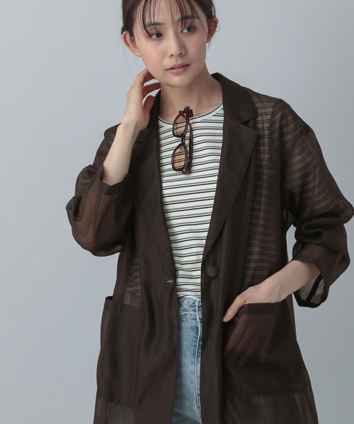 【美品】ハーディエイミス ジャケット 切り返し ワッペン 4 シルク混 Y's for men Z ACTION PLEATS JACKET / WRINKLED GABARDINE