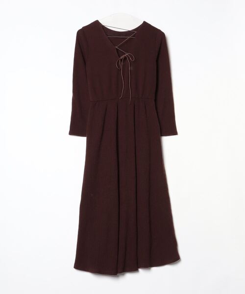 「kaene」 「yawn」長袖ワンピース FREE ブラウン レディース_画像2