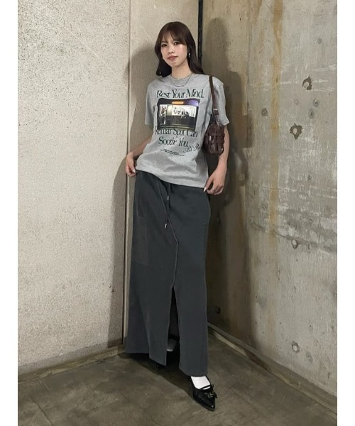 rough&swell スウェットスカートS SLY（スライ） スカート SWITCHING SW SK スウィッチング スウェット